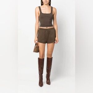 ENTIRE STUDIOS 100% Organic Cotton Brunette Shorts Size Small NWT